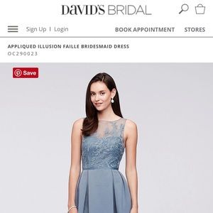 Oleg Cassini bridesmaid dress